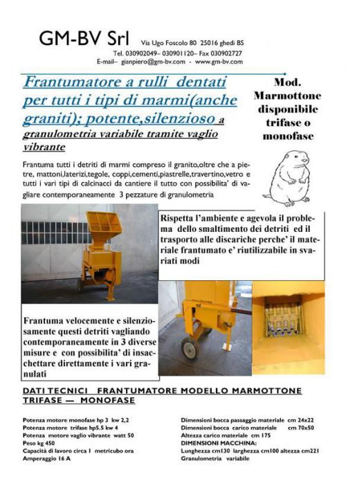 Gez&auml;hnte Walze Brecher f&uuml;r alle Arten von Marmor